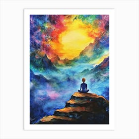 Meditation Painting Art Print