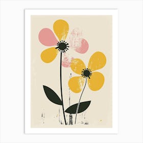 Beirut Flower Market Boho Minimalist Style Art Print