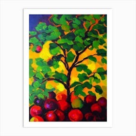 Elderberry Vibrant Matisse Inspired Painting Fruit Art Print