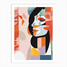 Abstract Portrait Of A Woman 4 Art Print