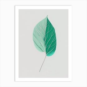Mint Leaf Abstract 5 Art Print