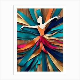 Swirling Ballerina Art Print