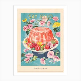 Rasperry Jelly Vintage Cookbook Illustration 1 Poster Art Print