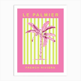 Le Palmier French Rivera Art Print