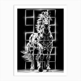 Abstract Horse 11 Art Print