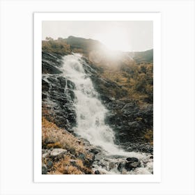 Fresh Mountain Waterfall Art Print
