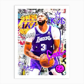 Anthony Davis La Lakers 1 Art Print