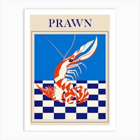 Prawn Seafood Poster Art Print