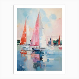 Sailboats 22 Art Print