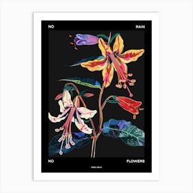 No Rain No Flowers Poster Coral Bells 4 Art Print