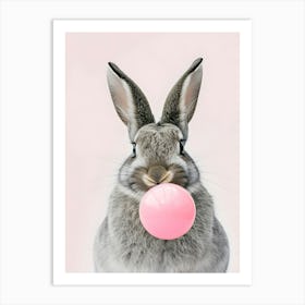 Pink Bunny Art Print