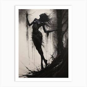 Dance With Death Skeleton Painting (33) Art Print