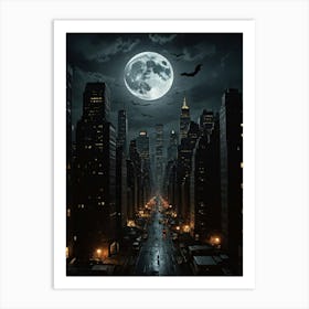 A Dreamy Nightscape New York City Poster