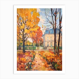 Autumn Gardens Painting Jardin Des Plantes France 2 Art Print