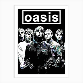 Oasis band music Art Print