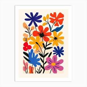 Colorful Flowers Art Print