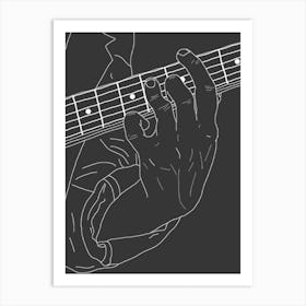 Acoustic Guitar print Art Print