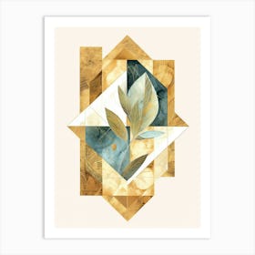 Geometric Abstract Painting 1 Art Print