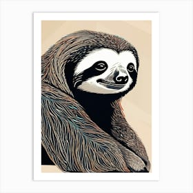 Sloth Canvas Art Art Print