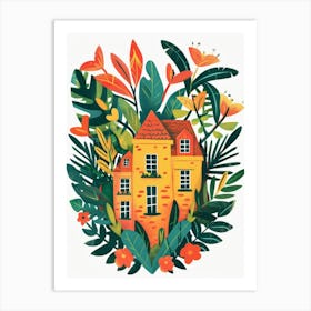 House In The Garden 4 Art Print