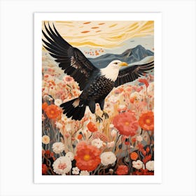 Crested Caracara 4 Detailed Bird Painting Art Print