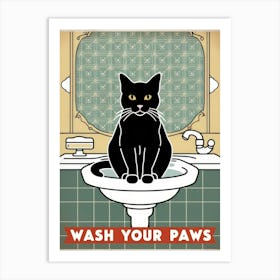 Wash Your Paws 58 Art Print