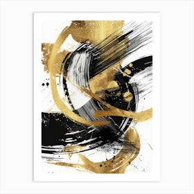 Abstract Gold Canvas Print 1 Art Print