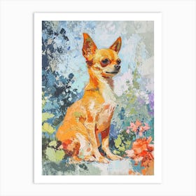 Chihuahua Acrylic Painting 1 Art Print