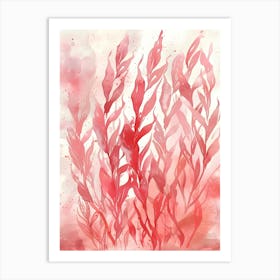 Watercolor Seaweed 4 Art Print