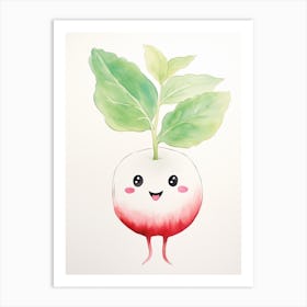 Friendly Kids Radish 1 Art Print