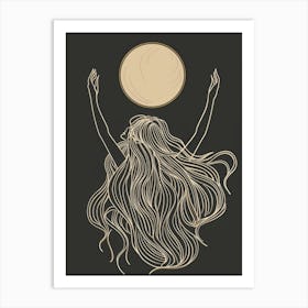 Moon Goddess 1 Art Print