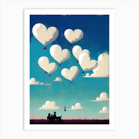 Heart Balloons 4 Art Print