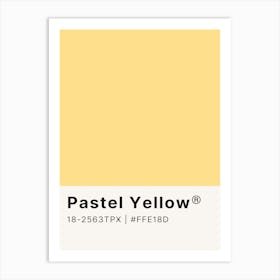 Pastel Yellow Art Print