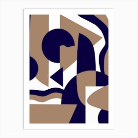 Geometrical Abstract Maximalist Art Print