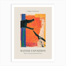 Crocodile 3 Matisse Inspired Exposition Animals Poster Art Print