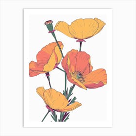 Poppies 131 Art Print