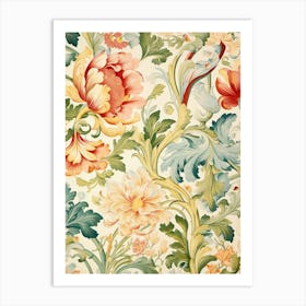 Floral Wallpaper 14 Art Print