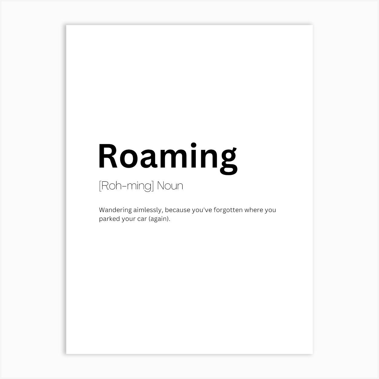 Roaming Definition Meaning 1 Póster