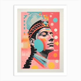 Aztec Woman Art Print