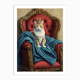 King Cat 7 Art Print