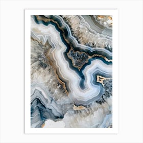 Abstract Agate 2 Art Print