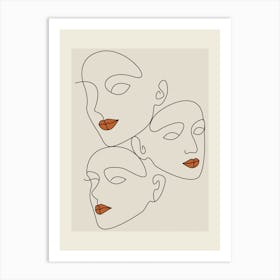 Portrait Of A Woman Art Print