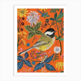Spring Birds Carolina Chickadee 2 Art Print