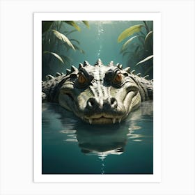 Alligator Wildlife Animal Art Print