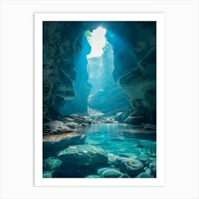 Caves In The Mountains Art Print