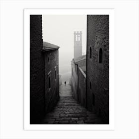 Volterra, Italy,  Black And White Analogue Photography  2 Art Print
