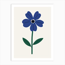 Blue Flower 10 Art Print