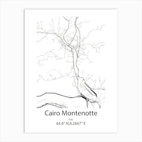 Cairo,United States Minimalist Map 1 Art Print