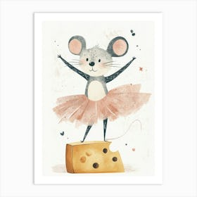 Mouse In Tutu Art Print