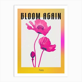 Hot Pink Poppy 2 Poster Art Print